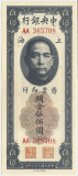 CHINA 500 GOLD UNITS 1947 UNC