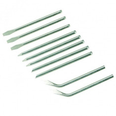 Varfuri de lipit pentru letcon , 3.8mm , set 10 piese , Silverline Soldering... foto