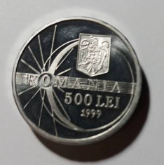 500 Lei -1999-Eclipsa-Proof-Tiraj 3000 bucati,rara foto