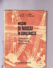 MSINI DE RIDICAT IN CONSTRUCTII -EXPLOATARE INTRETINERE REPARATII