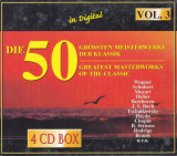 CD Clasic: 50 Greatest Masterworks of the Classic ( box cu 4 CD-uri ), Clasica