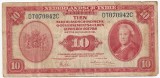 INDIILE OLANDEZE NETHERLANDS INDIES 10 GULDEN 1943 U