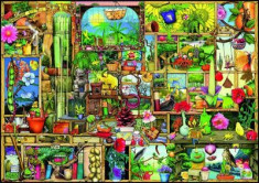 Puzzle Ravensburger - 1000 de piese - Colin Thompson: DULAPUL GRADINARULUI foto