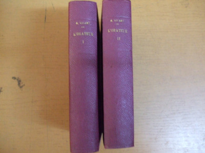 Oratorul 2 volume Paris 1935 A. Wicart L&amp;#039;Orateur 049 foto