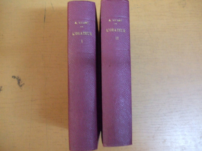Oratorul 2 volume Paris 1935 A. Wicart L&#039;Orateur 049