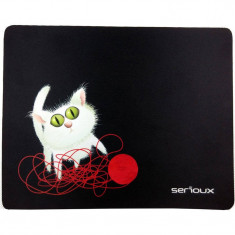 Mousepad Serioux MSP01 Cat and ball of yarn foto