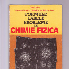 FORMULE TABELE PROBLEME DE CHIMIE FIZICA