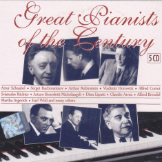 CD Clasic: Great Pianists of the Century ( 5 CD-uri - sigilate - excelent cadou)