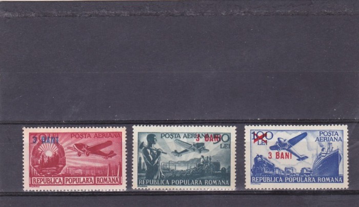 POSTA AERIANA SUPRATIPAR,1952,Lp 319,NESTAMPILAT, ROMANIA.