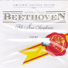 CD Clasic: L. van Beethoven - Cele noua simfonii (box cu 5 CD-uri, stare f.buna)