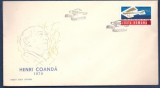 Romania 1970 - AVIONUL CU REACTIE. HENRI COANDA, FDC (13), Romania de la 1950