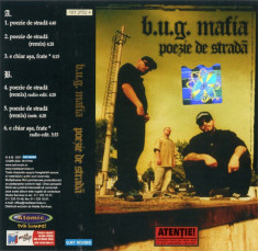 Vand caseta audio Bug Mafia-Poezie de Strada,originala foto