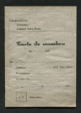 Y557 CARTE DE MEMBRU COOPERATIST ANII 1940 JUDETUL SATU-MARE