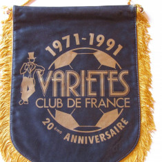 Fanion fotbal 1971 - 1991 Varietes Club de France sport football (Franta)