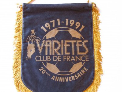 Fanion fotbal 1971 - 1991 Varietes Club de France sport football (Franta) foto