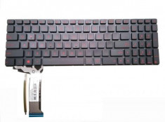 Tastatura laptop Asus ROG N552VX US iluminata neagra foto