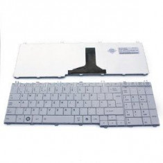 Tastatura laptop Toshiba Satellite L670-1LQ white + Cadou foto