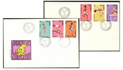 Romania 1991 - C. M. DE ATLETISM TOKYO, 2 FDC-URI SERIE (11) foto