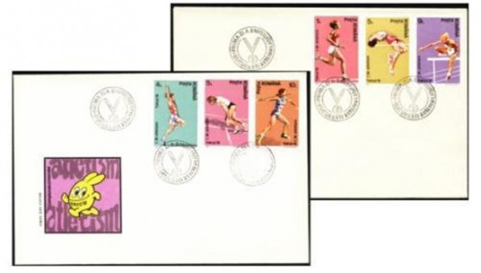 Romania 1991 - C. M. DE ATLETISM TOKYO, 2 FDC-URI SERIE (11)