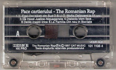 Vand caseta audio Pace Cartierului-The Romanian Rap,originala,fara coperta foto