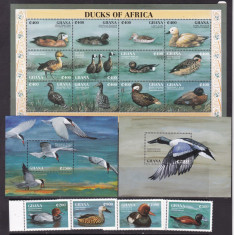 Ghana 1995 fauna pasari MI 2156-73 kleib.+ serie + 2 bl. MNH w51 foto