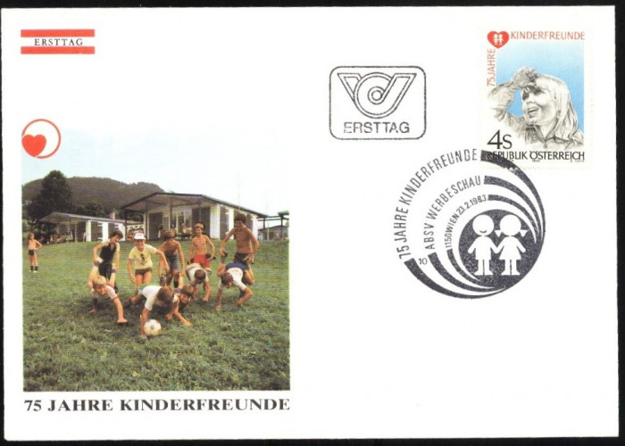 AUSTRIA 1983 - JOCURI DE COPII, FDC (25)