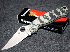 BRICEAG SPYDERCO PARAMILITARY 2 CAMO- LAMA IMOX - REPLICA foto