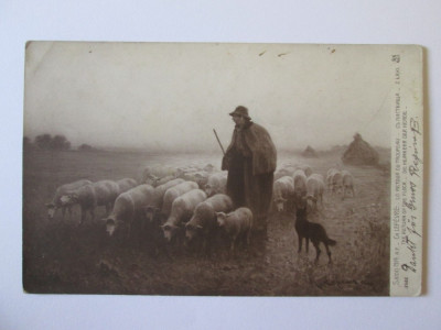 Carte postala-Feldpostkarte WWI,circulata 1914 foto