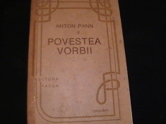 POVESTEA VORBII- ANTON PANN-623 PG- foto