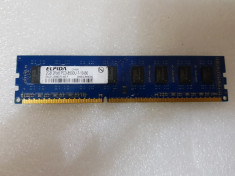 Memorie desktop 2GB DDR3 ELPIDA 2Rx8 PC3-8500U-7-10-BO - poze reale foto