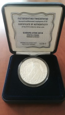 GRECIA - 10 Eur 2018 - 31.1 gr. Argint.925 - Europe Star - Baroque Rococo PROOF foto