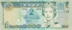 Bancnota Fiji 2 Dolari (2002) - P104 UNC foto