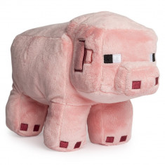 ORIGINAL Minecraft plush pack - PIG - 31 cm +Bratara CADOU !! foto