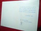 Felicitare semnata Prof Gen.Lt.George Ioan Danescu- Min. Interne