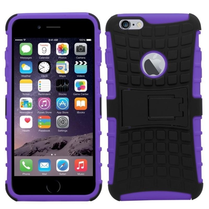 Husa antisoc pentru iPhone 6 / iPhone 6S Culoare Violet foto mare Husa antisoc pentru iPhone 6 / iPhone 6S Culoare Violet foto mare