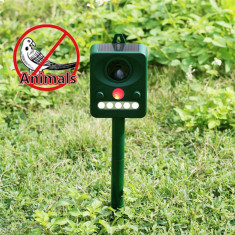 Aparat Anti Pasari Pisici Caini Animal Repeller Chaser Scarer Ultrasonic foto