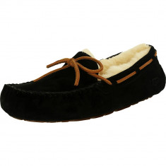 Ugg dama Dakota Leather Black Ankle-High Suede Slipper foto