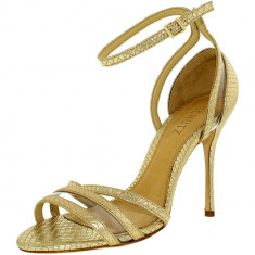 Schutz dama Zulia Platina/Transparent Ankle-High Leather Pump foto