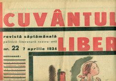 Cuvantul Liber - revista saptamanala nr.22-07 aprilie 1934 foto