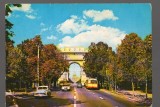 CPI B 10528 CARTE POSTALA - BUCURESTI. ARCUL DE TRIUMF, TROLEIBUZ, AUTOTURISM, Circulata, Fotografie