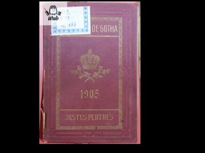 Almanach de Gotha 1905 foto