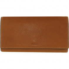 Geanta Fossil Dama Large Emma Leather Rfid Flap Clutch Baguette - Maro foto