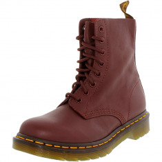 Dr. Martens dama Pascal Cherry Red Ankle-High Leather Boot foto