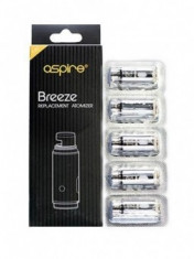 Set 5 Rezistente Aspire Breeze 0.6 ohm , Bumbac Organic, Cutie 5 bucati, Tip Capsula, Compatibile si cu Breeze 2 foto