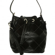 Geanta Michael Kors Dama Medium Argyle Dottie Bucket Bag Leather Shoulder - Negru foto