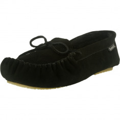 Bearpaw dama Ashlynn Black Ankle-High Suede Slipper foto