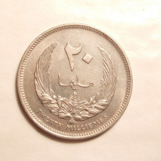 LIBIA / LIBYA 20 MILLIMES 1965 -UNC