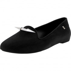 Melissa dama Virtue Special Ii Black Flocked/Red Ankle-High Rubber Flat Shoe foto