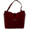 Geanta Michael Kors Dama Large Quincy Suede Shoulder Leather Messenger Bag Tote - Plum