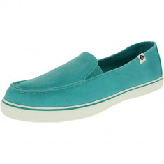 Sperry dama Zuma Washed Canvas Teal Ankle-High Flat Shoe foto